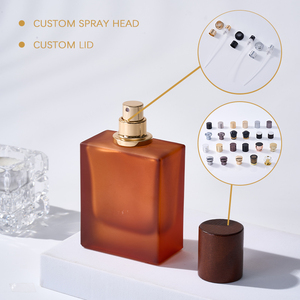 Esclusiva Bottiglia di Profumo Ricaricabile in Vetro Ambrato Satinato Quadrato Minimalista con Tappo in Metallo - Product Image 6