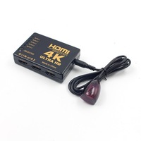 Conmutador HDMI de 5 puertos 4K x 2K 5x1 Caja de interruptores con control remoto Uso de audio