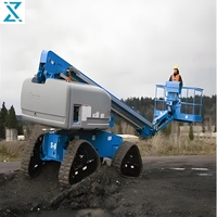 Treuil de chantier diesel Genie S-65XC d'occasion, système de mise à niveau automatique, hauteur de travail de 21,81 m, entretien facile, pompe à engrenages
