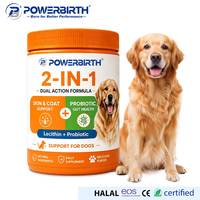 Probiotiques à Mâcher pour Chiens : Compléments Probiotiques, Friandises Tendres, Supplément Articulaire, Poudre et Vitamines pour la Santé Intestinale et Cutanée