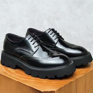 Nouvelles chaussures de ville décontractées de luxe pour hommes, en cuir de vachette, pointures 37-46, chaussures habillées formelles - Product Image 6
