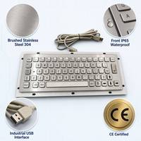Clavier tactile intégré en acier inoxydable étanche IP65 pour machine industrielle PC-606, installations publiques, ATM, interface USB