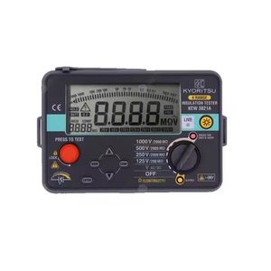 Kyoritsu Kew 3021A Digital 500/1000V High Voltage Insulation/Continuity Resistance Meter 2000M Ohm Tester - Product Image 3