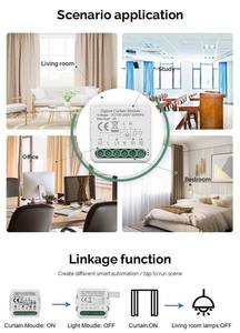 <span class=keywords><strong>Module</strong></span> de rideau intelligent DUOMEI 1 2 Gang Tuya Wi-Fi Zigbee 10A, interrupteur pour stores et volets roulants, télécommande <span class=keywords><strong>sans</strong></span> <span class=keywords><strong>fil</strong></span> - Product Image 4
