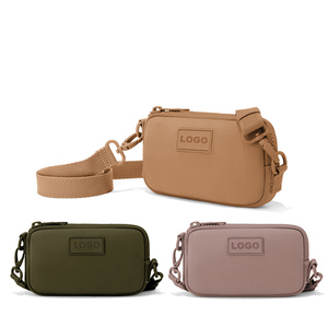 New Designer Fashion Striped Neoprene <strong>Crossbody</strong> <strong>Bag</strong> Zipper Waterproof Shoulder <strong>Bag</strong> Custom Mobile Phone <strong>Bag</strong> for Man Women - Product Image 1