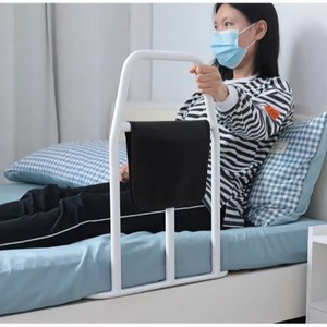 Folding Bed Safety Rail Bedrail Grab Bar Assist Bar with Storage Pocket - Product Image 3