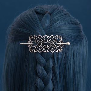 Barrettes à cheveux celtiques vikings, épingles à cheveux vintage à nœud celtique, bâtons à cheveux rétro en alliage d'argent, bijoux de barrette à cheveux en métal viking celtique - Product Image 4