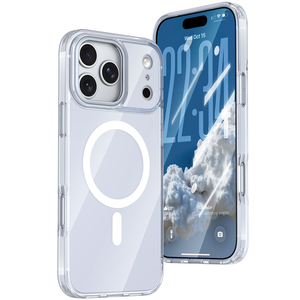 <span class=keywords><strong>Coque</strong></span> de téléphone pour <span class=keywords><strong>Apple</strong></span> <span class=keywords><strong>iPhone</strong></span> 17 Pro Max/17 Air/16 – Nouvelle Offre – Étui Magnétique Nuage Couverture Intégrale Mat Antichoc Coloré Protecteur - Product Image 1