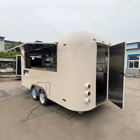 Remorques alimentaires 2026 en promotion avec équipements de cuisine complets, remorque mobile de restauration de rue, chariot de café traînable