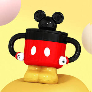Cadeaux originaux Tasse à café en céramique en forme de <span class=keywords><strong>Mickey</strong></span> et <span class=keywords><strong>Minnie</strong></span> avec double poignée, couple de dessins animés, 300 ml, passe au lave-vaisselle et au micro-ondes - Product Image 5