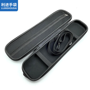 Sac de rangement étanche noir en EVA antichoc pour cannes à pêche, accessoires et outils de pêche - Product Image 2