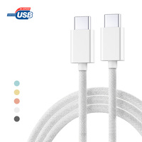 2023 nouveau pour iPhone15 câble C à C câble tressé USB-C à USB-C 60W charge rapide pour iPhone15 câble type-c à type-c câble