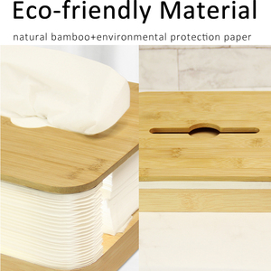 EMAF Sản Phẩm Mới Phòng Ngủ Môi Trường Tre Gấp Accordion Shape Tissue Box Kỹ Thuật Số Tissue Box Night Light Đèn Bàn Đồng Hồ - Product Image 5