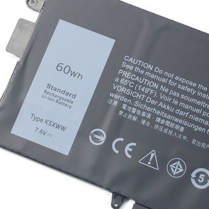 K5XWW แบตเตอรี่แล็ปท็อป7.6V อะไหล่60Wh สำหรับ Dell Latitude 7389 2-in-1 CFX97 725KY P29S N18GG แบตเตอรี่ Li-ion ของแท้ของแท้ - Product Image 3