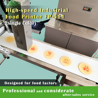 Printer Makanan Otomatis Kecepatan Tinggi Satu Warna - Kepala Cetak Ricoh Tinta Makanan Grade Food-Grade Desain Flatbed (Baru)