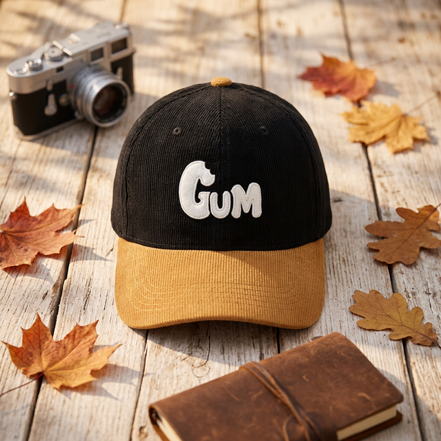 Wholesale Custom Logo 6 Panel Corduroy Baseball Cap 100% Cotton Metal Buckle Unisex Adjustable All Season Letter Brands Bulk