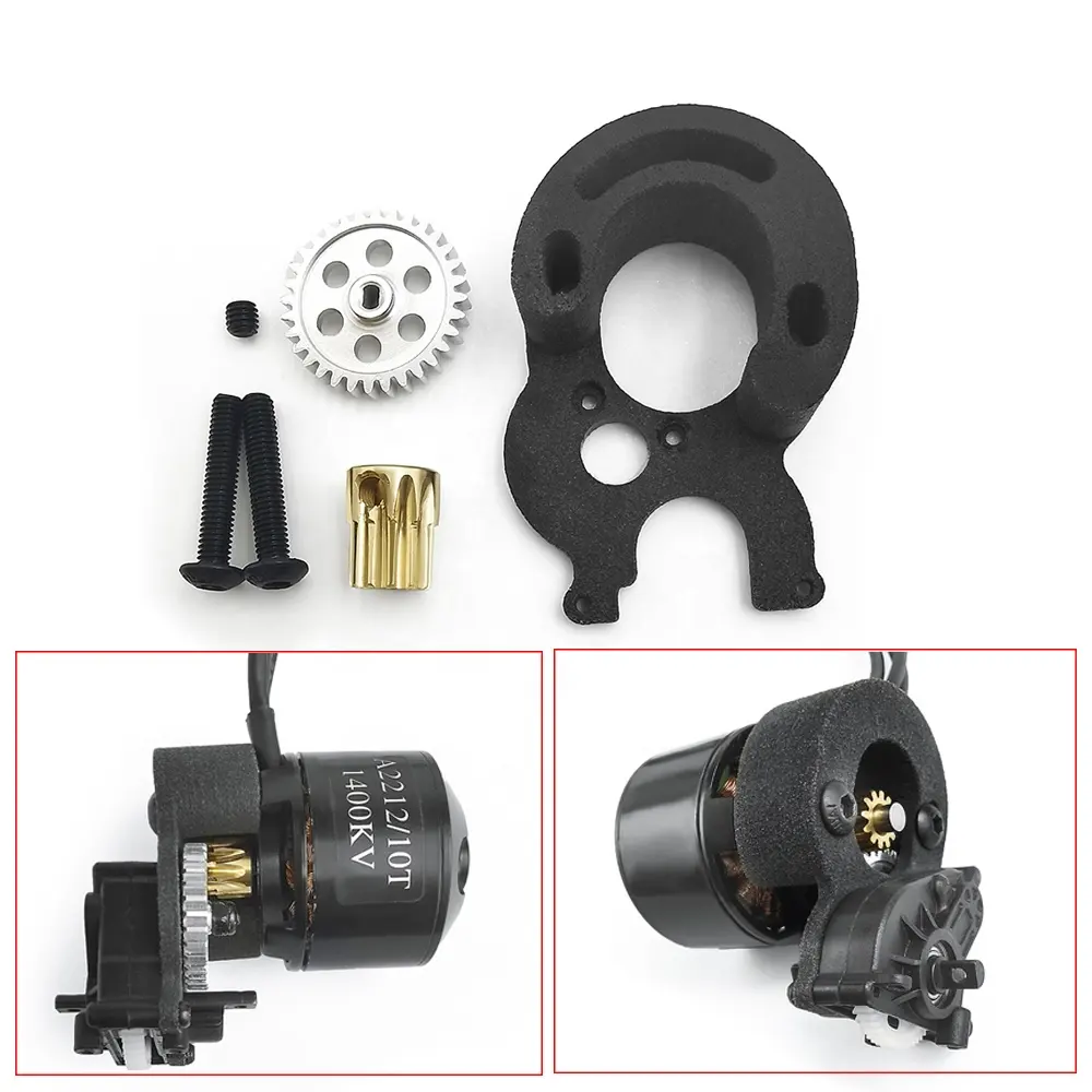 Motor Bracket Gear Brushed Modified To Brushless Set For Axial SCX24 1/24 RC Crawler Car Universal Upgrade Parts