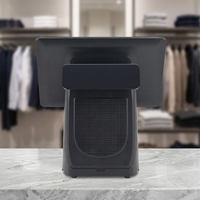 Caisse enregistreuse POS à double écran 15,6 pouces, système Windows 10, processeur Intel I5, imprimante intégrée 58 mm/80 mm, Bluetooth/Wi-Fi 6 pour la vente au détail