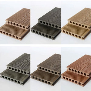 Tarima Sólida sin Bordes de <span class=keywords><strong>Madera</strong></span> de <span class=keywords><strong>Teca</strong></span> Oscura, Tarima Compuesta Entrelazada Coextruida para Parques - Product Image 6