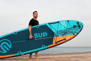 ESUP 11ft 6in Extra Wide PVC Inflatable <strong>Paddle</strong> Board Beginner Friendly Easy <strong>Control</strong> Durable Foldable <strong>with</strong> Hand Pump and Bag - Product Image 2