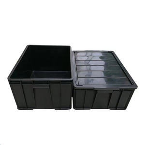 520X355X190mm Up and Down Combination Type Black ESD Safe Part Bin Anti-static Component Box