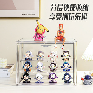 Caja de Almacenamiento Transparente para Figuras de 2L, Apilable, con Compartimentos, para Exhibición de Juguetes en Caja Sorpresa - Product Image 2