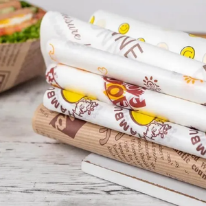 Disposable Biodegradable Eco-Friendly Moisture-Proof Grease-Proof PE Parchment <b>Paper</b> Roll Food Baking Cookie Sandwich <b>Burger</b> - Product Image 3