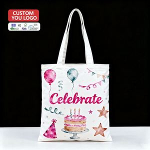 Bolsas de Compras de Lona 100% Algodón Imprimibles al por Mayor, Bolsas de Mano con Logotipo Personalizado Impreso - Product Image 3