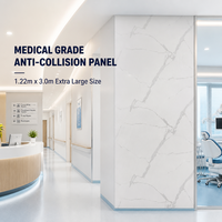 Panneau mural moderne en placage de bois de bambou carbonisé, étanche et ignifuge, 8 mm, 1220x2800 mm, panneau en cristal de carbone pour salle de bain et hôpital