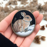 Hipster Easter Bunny Patches Wayfarer-Dragende Karakter Met Gek Haar En Hippe Outfit