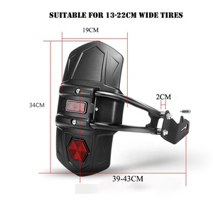 บังโคลนหลังมอเตอร์ไซค์แบบสากล  ทำจากพลาสติกดัดแปลง พร้อมแผ่นสะท้อนแสง - Product Image 2