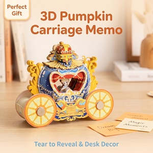 Set de Notas Adhesivas 3D Personalizadas con Diseño de Animales, Música, <span class=keywords><strong>Cenicienta</strong></span> y Calabaza, Adorno de Escritorio <span class=keywords><strong>Pop</strong></span>-up de Cuento de Hadas con Luz Nocturna, Regalo - Product Image 5