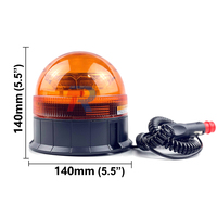 Tengrui Lampe stroboscopique LED rotative à 360°, vis magnétique, camion, remorque, balise de signalisation clignotante, étanche IP65, certifiée CE