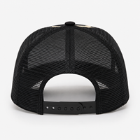 Casquettes de baseball personnalisées brodées style vintage sportif, dos en maille, 6 panneaux, face avant en coton, boucle en cuivre doré, vente en gros pour l'extérieur