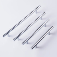Poignées en T en acier inoxydable creuses pour portes de meubles et armoires, couleurs noir, or, argent – Offre Spéciale