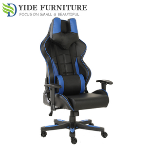 <span class=keywords><strong>Silla</strong></span> de Oficina Ejecutiva/<span class=keywords><strong>Gamer</strong></span> Personalizable con Soporte Metálico y Cubierta Azul, en Oferta - Product Image 3