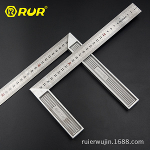 Rur Aluminum L-Shaped Angle Ruler 300 500mm Stainless Steel <b>Measuring</b> <b>Tool</b> For Precision Work - Product Image 5