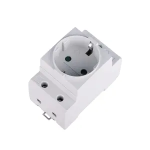 Modular Din Rail Socket 16A German type with ELD