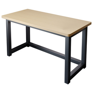 Computer <b>Desk</b> Modern Minimalist Style Wooden Top Metal Legs Home Office <b>Study</b> <b>Desk</b> - Product Image 5