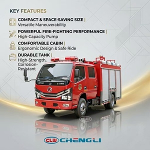 <span class=keywords><strong>Camion</strong></span> de lutte contre l'incendie Dongfeng Dolika à haute performance, 2500L, 4x2, avec pompe haute pression et lance de pulvérisation - Product Image 1