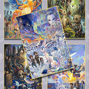YQ Supplier Artist Custom Comic Eif Baby Carte Collezionabili Fantasy e Storie Strane Art Board Pokemoned Booster Box Gioco da Tavolo - Product Image 6