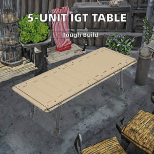 New Arrival 4 đơn vị nhôm igt bảng xách tay siêu nhẹ ngoài trời ăn uống đồ nội thất cho cắm trại BBQ Hàn Quốc thiết kế - Product Image 3