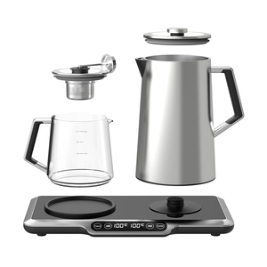 Hotsy thiết bị nhà <span class=keywords><strong>skd</strong></span> gốm thủy tinh Ấm đun nước 1L 1.7L Thổ Nhĩ Kỳ nồi điện du lịch trà Maker ckd trà Maker - Product Image 5