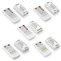 Nouveau portefeuille de produits 2.4G Ensemble de télécommande et de gradateur à 21 touches Couleur unique Double couleur RGB RGBW RGBCW