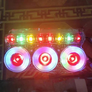 Faro Antinebbia a Tre Luci Rotonde 24V, Lampade di Avvertimento Universali per Camion e Rimorchi, Luci di Segnalazione e Freni Anti-Collostrazione - Product Image 4