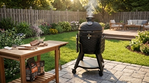 AUPLEX Parrilla Kamado Joe de Cerámica Premium de 18 Pulgadas, <span class=keywords><strong>Asador</strong></span> de Carbón <span class=keywords><strong>para</strong></span> Cocinar al Aire Libre en Jardín o <span class=keywords><strong>Patio</strong></span> - Product Image 4