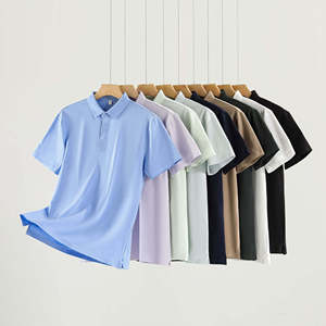 เสื้อโปโลแขนสั้นผู้ชาย สีพื้น ผ้าฝ้าย ระบายอากาศได้ดี สวมใส่สบาย ผ้าปิเก้ ทรงปกติ - Product Image 2