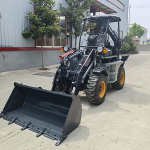 Tracteur-pelleteuse mobile 4x4 avec godet de terrassement avant pour chargeurs - Product Image 4