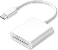 Lector de Tarjetas SD USB C Compatible con Tarjetas de Memoria SD y MicroSD para iPhone 15 16/iPad/MacBook/Mac, Visor de Cámara de Rastreo