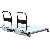 Chariot élévateur à ciseaux électrique portable pour atelier et garage, chariot de manutention mobile, table élévatrice hydraulique électrique